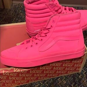 Pink high top vans